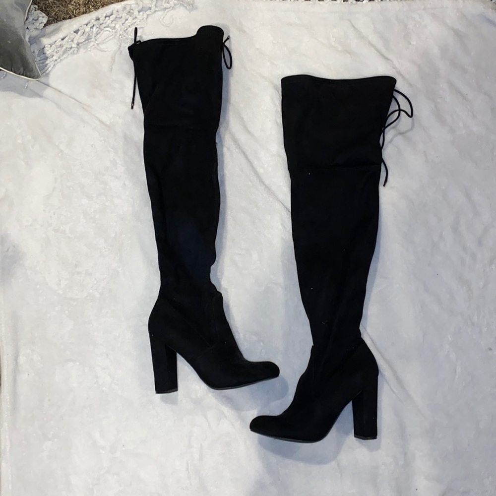 Target thigh high suede boots